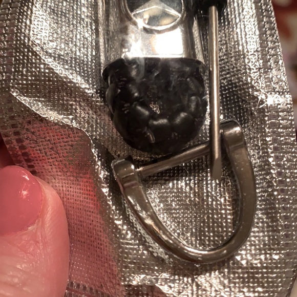 Black Leather Mercedes Keychain - Picture 5 of 12